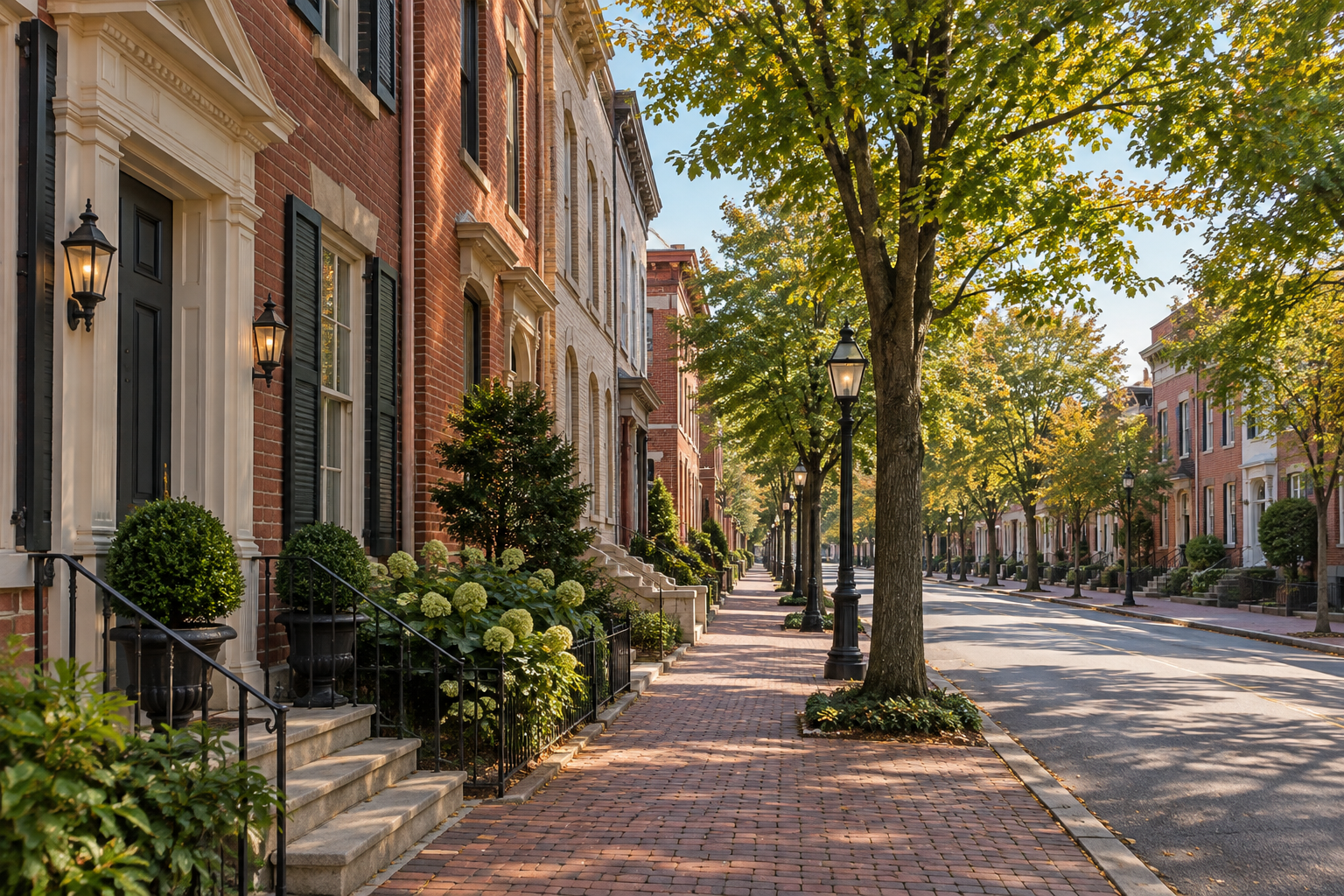 A West Chester, PA office street, illustrative