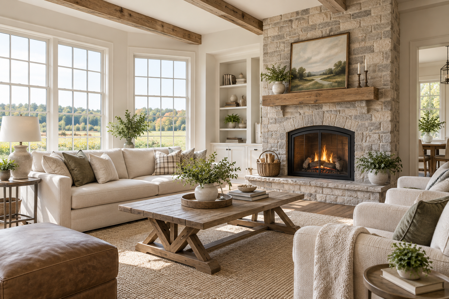 A bright West Chester, PA home interior, illustrative